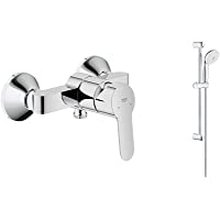 Grohe BauEdgeGrifo de bañoMezclador monomando de ducha- válvula de retención integrada | Cromo | 23333000…